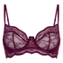 Soutien-gorge non-rembourr&eacute; &agrave; armatures Isabelle, Pourpre
