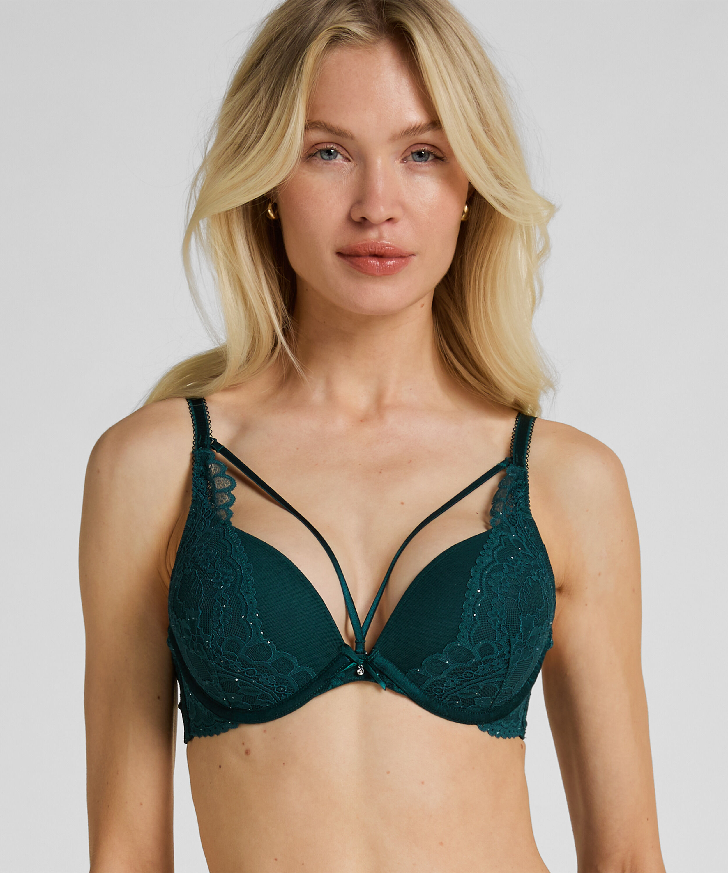 Voorgevormde push-up beugel bh Isadora, Groen
