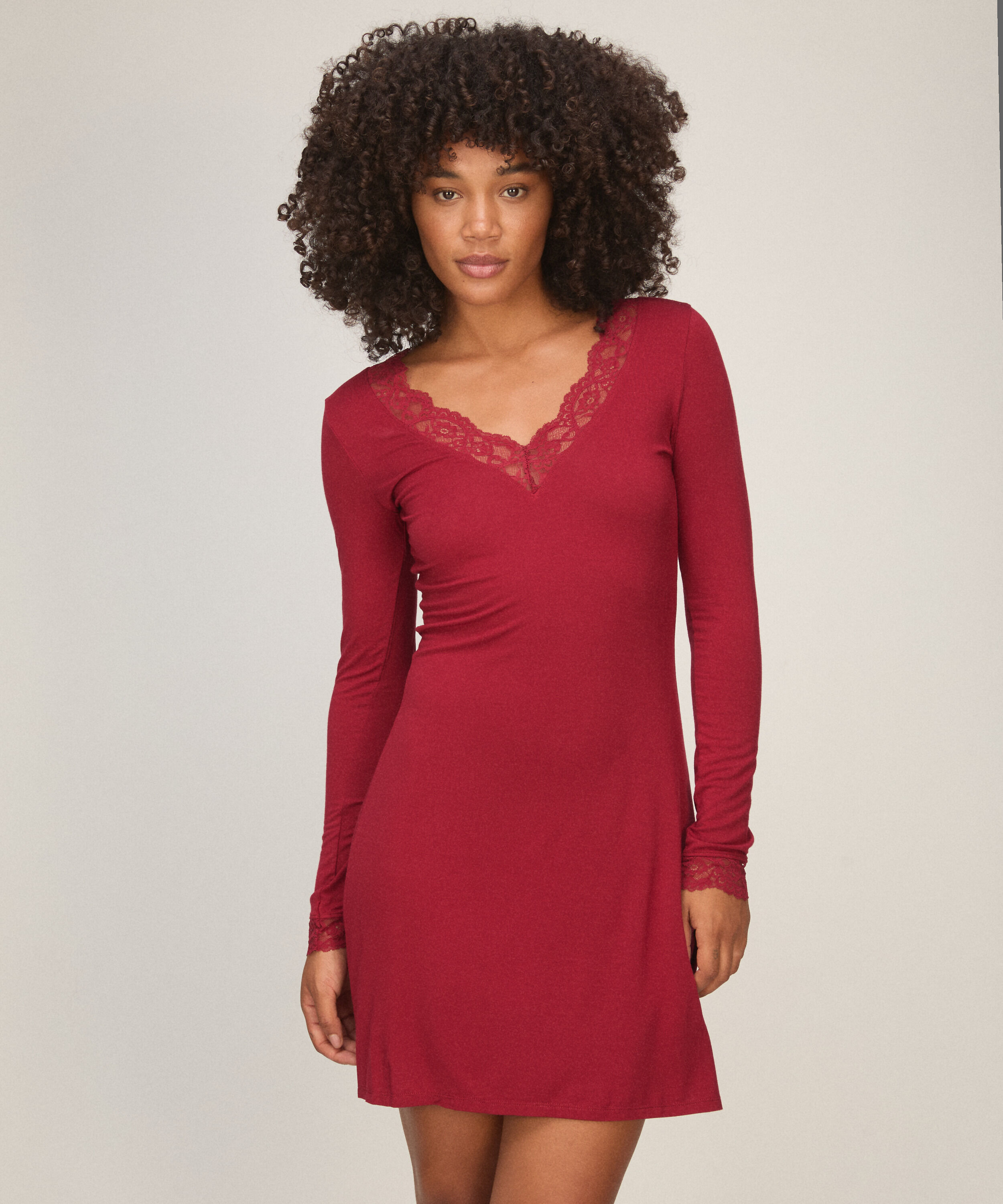 Nachthemd  Lace Nana, Rood