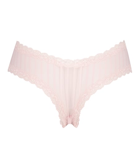 Brazilian V-shape mesh, Roze