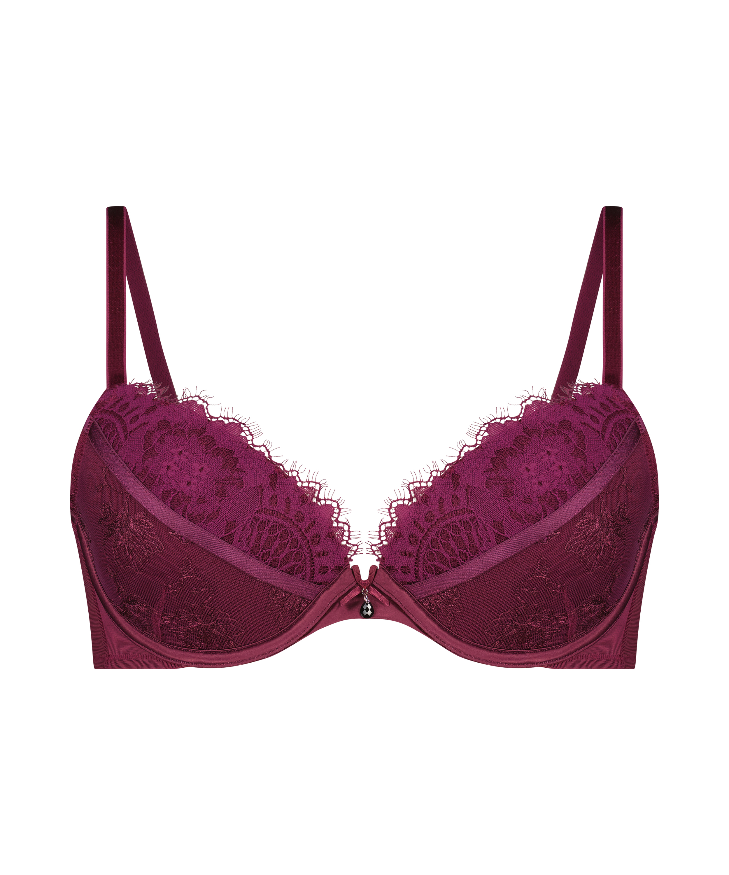 Soutien-gorge &agrave; armatures pr&eacute;form&eacute; Sia, Pourpre, main