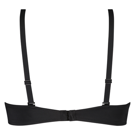 Niet-voorgevormde beugel bh Satin fleece, Zwart