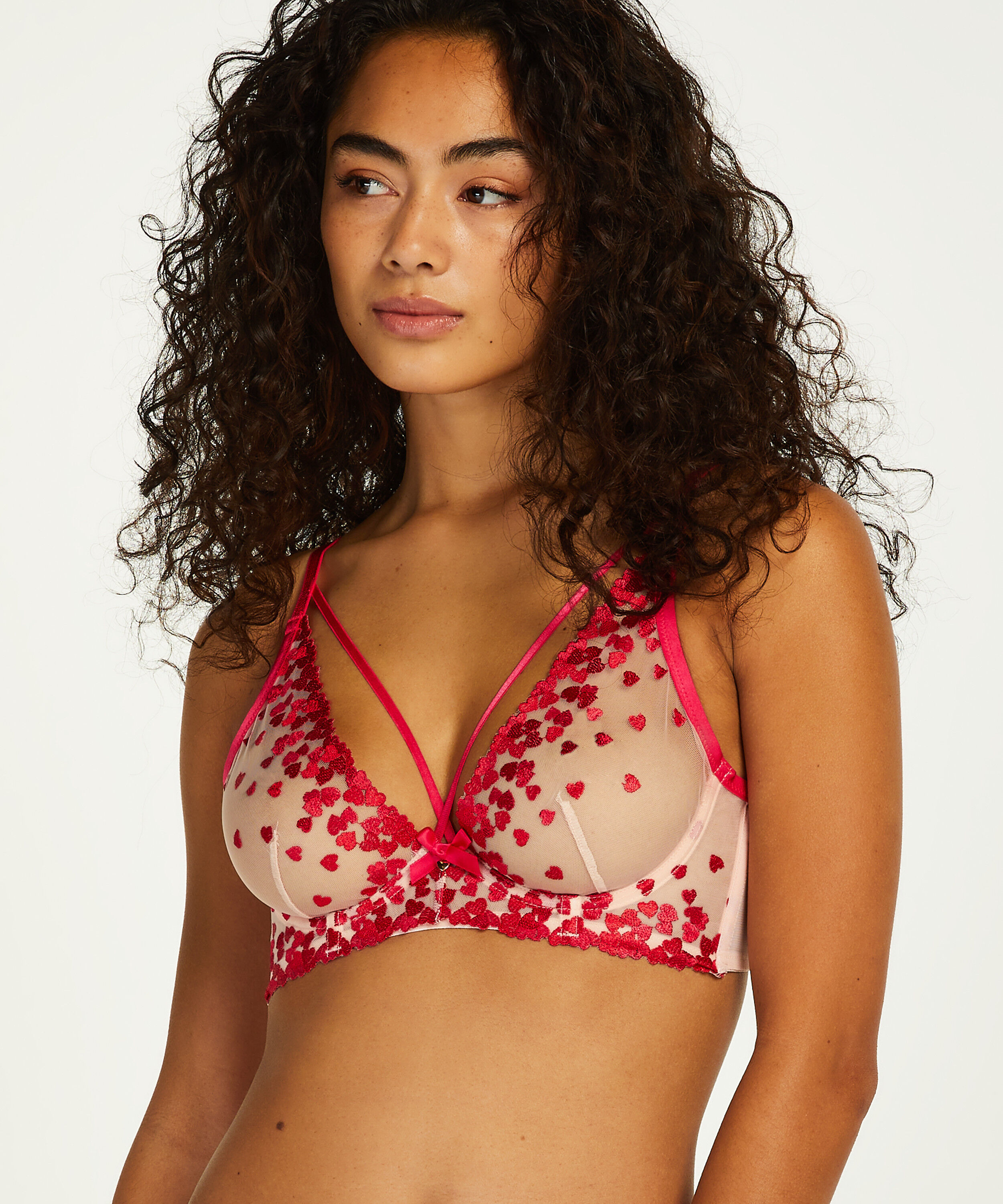 Niet-voorgevormde beugel bh Amora, Roze