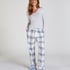 Tall Pyjamabroek Flanel, Blauw