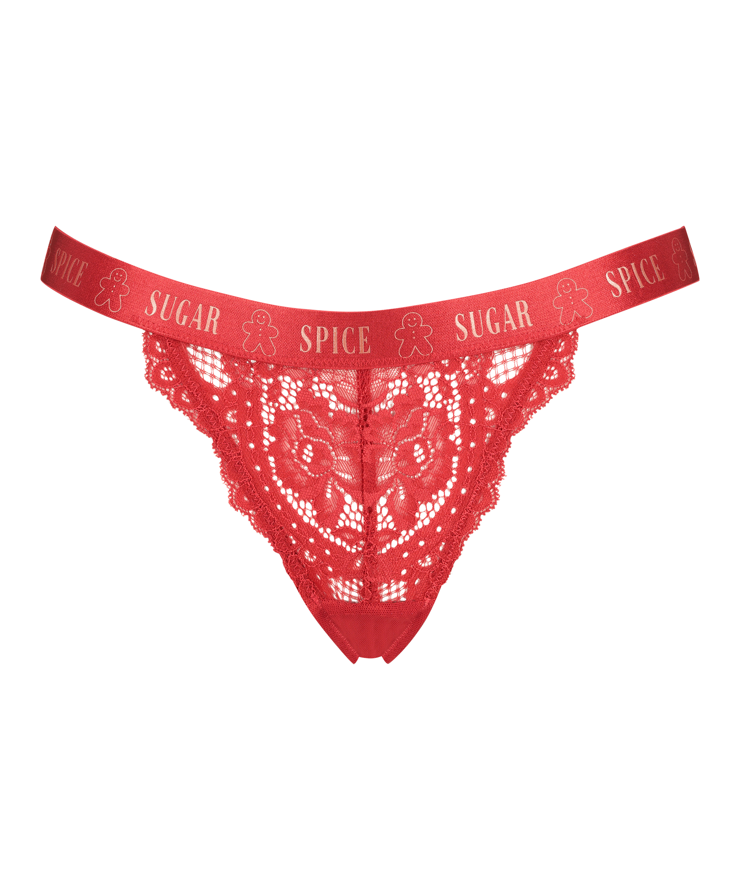 String taille extra basse Cinnamon, Rouge, main