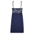Slipdress Modal lace, Blauw