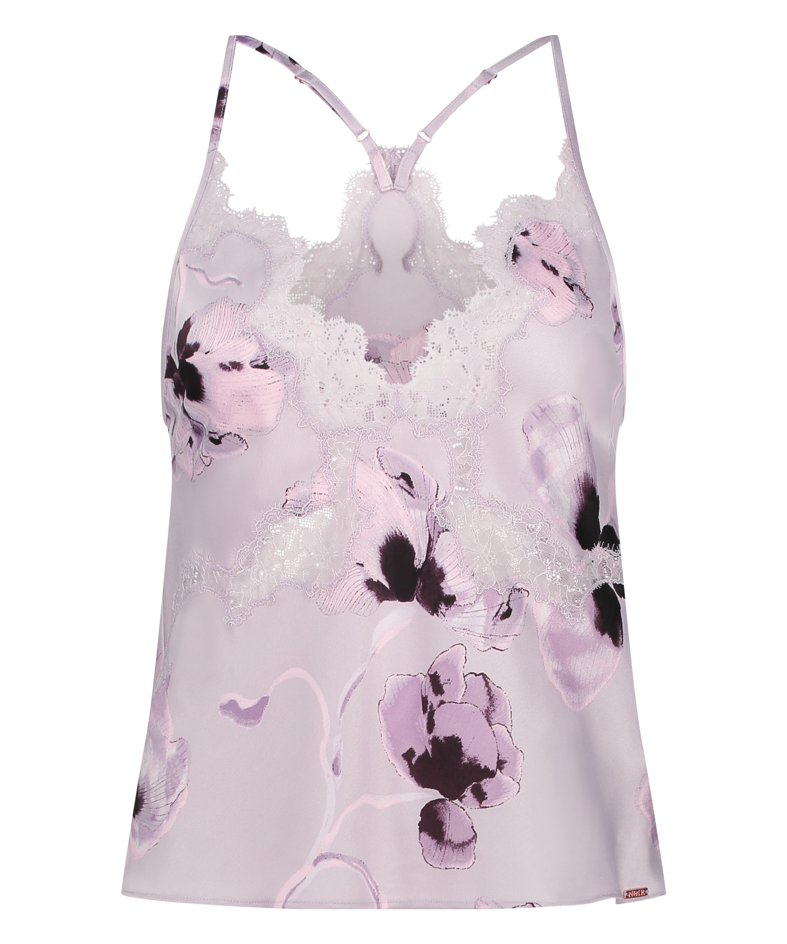 Cami top Satin, Paars, main