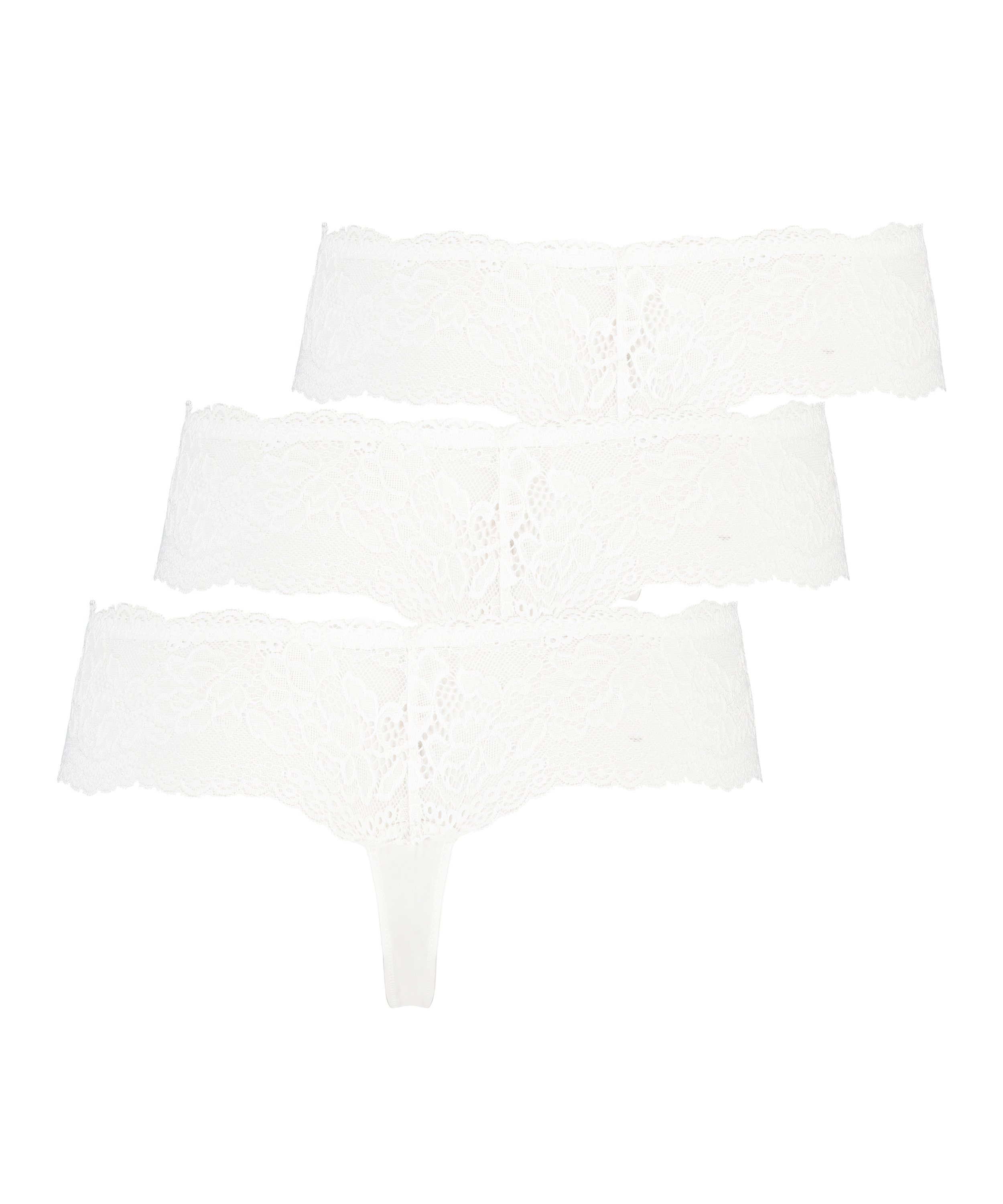 3-pack boxerstring Florence, Wit, main