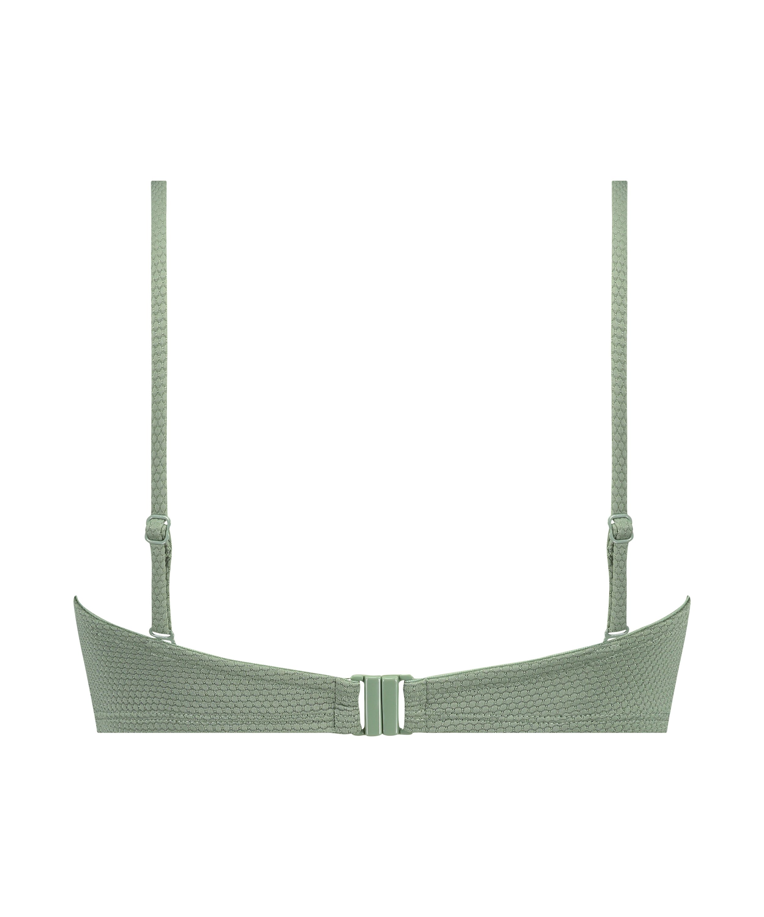 Voorgevormde beugel bikinitop Scallop Cup E +, Groen, main