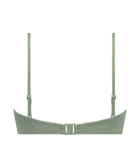 Voorgevormde beugel bikinitop Scallop Cup E +, Groen