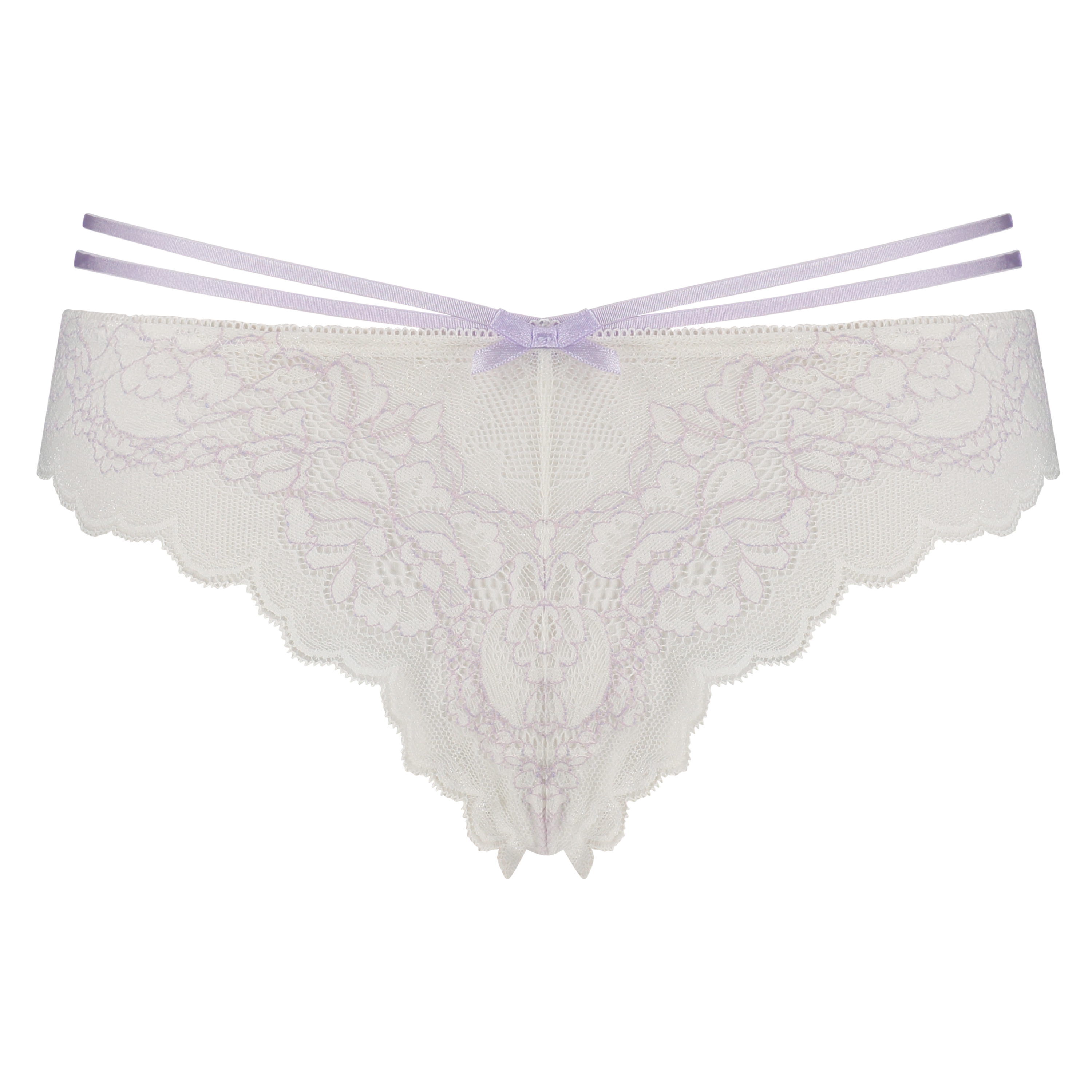 Slip br&eacute;silien Tabatha, Blanc, main