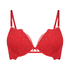 Voorgevormde push-up beugel bh Oceana, Rood