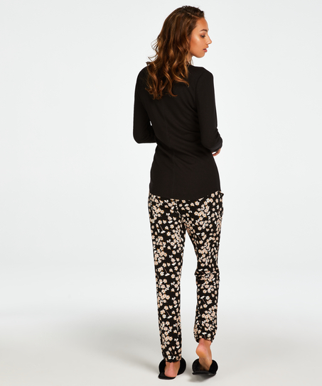 Petite Pyjama broek Daisy, Zwart
