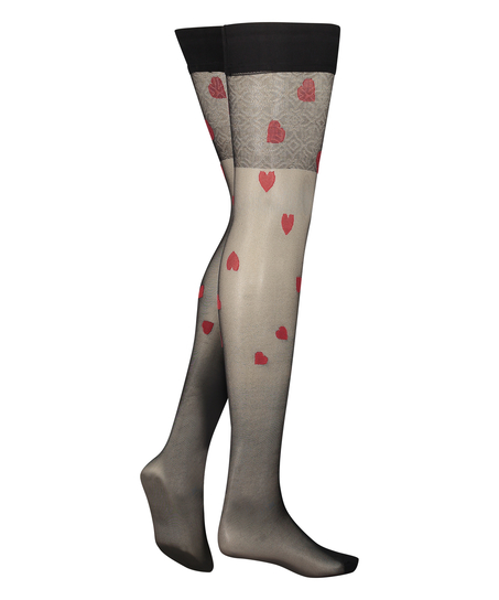 Stay-up 20 Denier, Rood