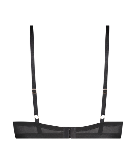 Soutien-gorge push-up rembourr&eacute; &agrave; armatures Malika, Noir