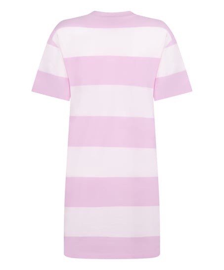 Chemise de nuit col rond, Rose