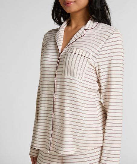 Veste &agrave; manches longues en jersey Essential, Blanc