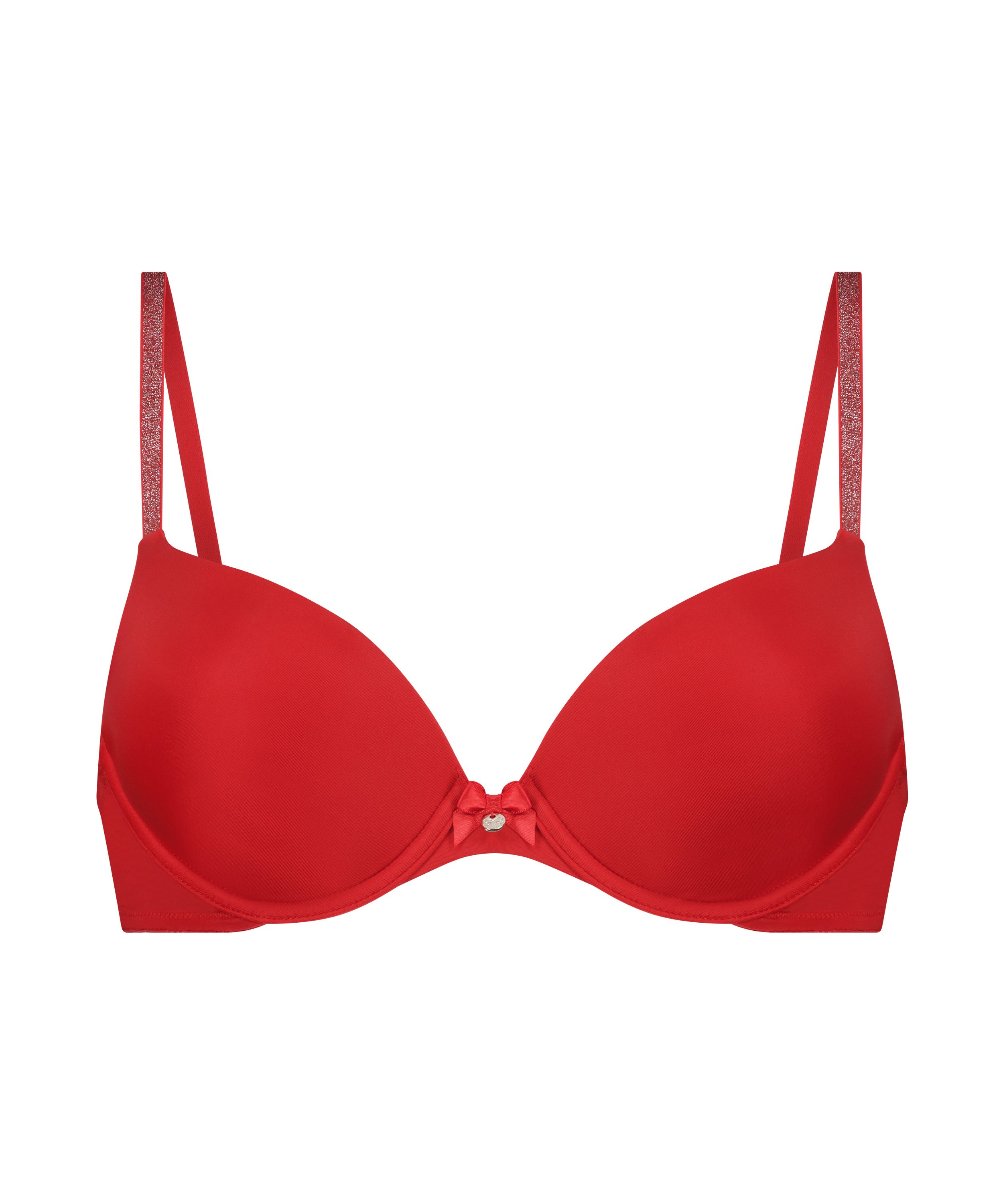 Soutien-gorge à armatures préformé Plunge, Rouge, main