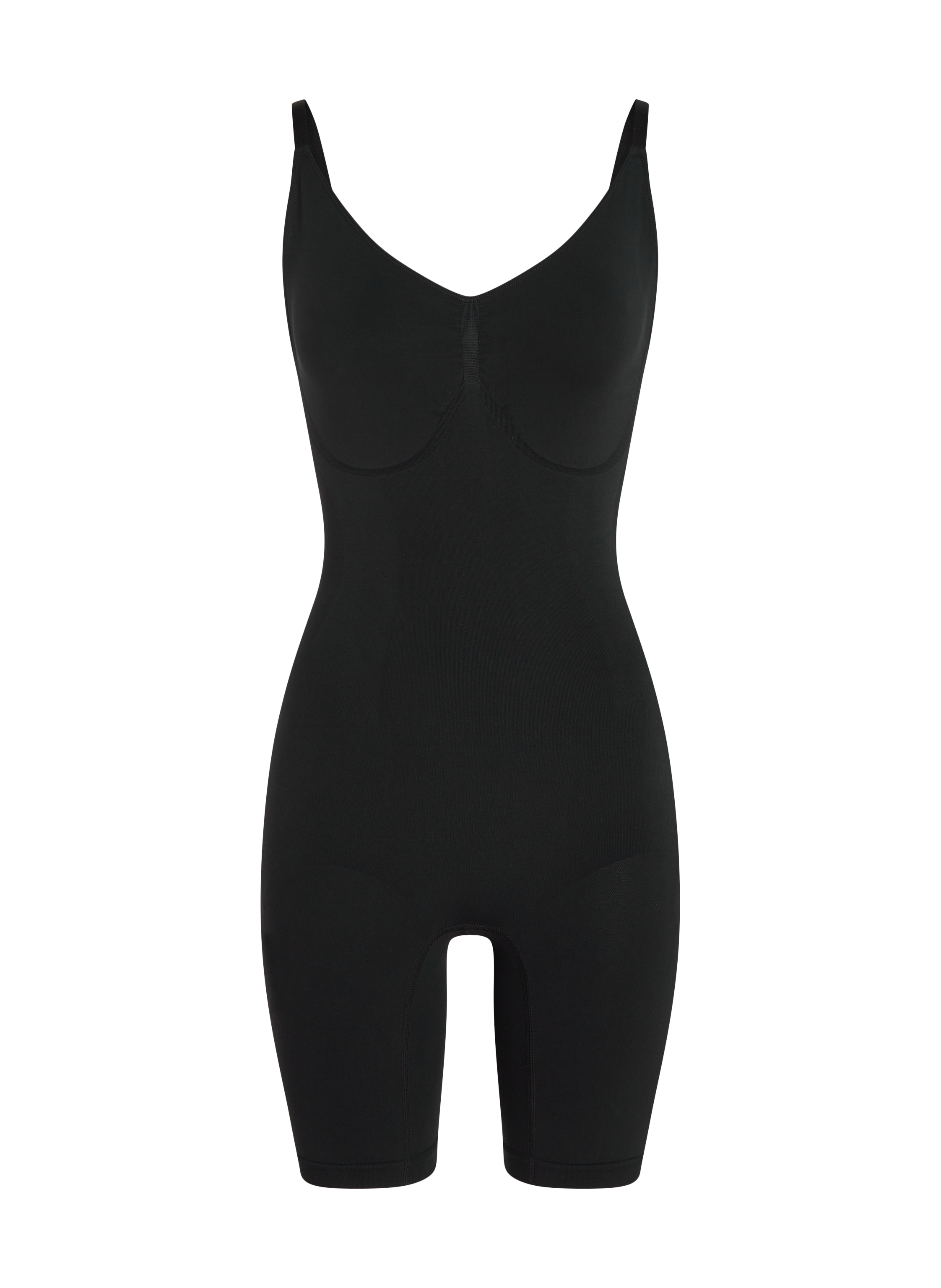 Gaine sans coutures pour les cuisses, Noir, main