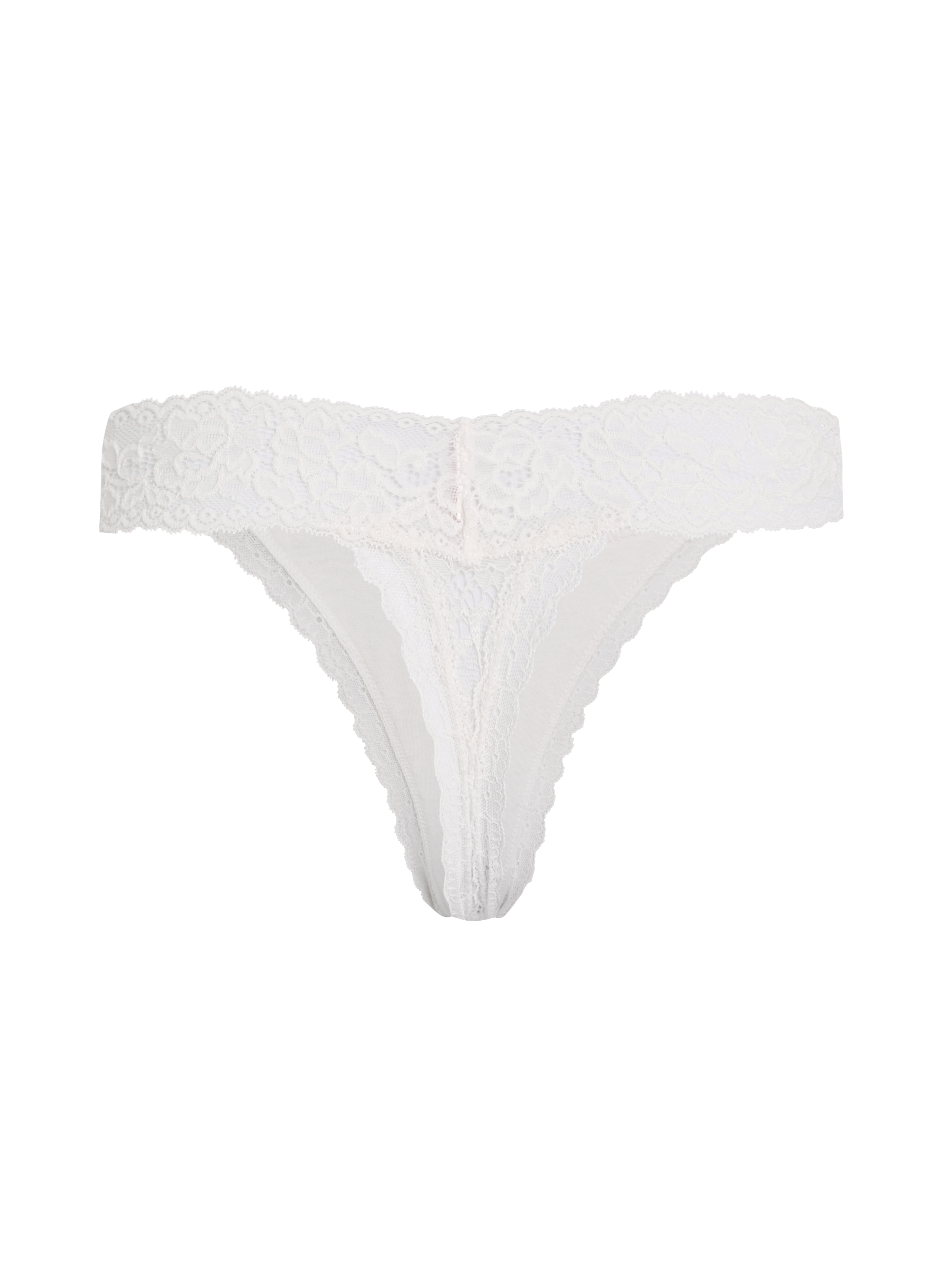 String extra bas Madison, Blanc, main