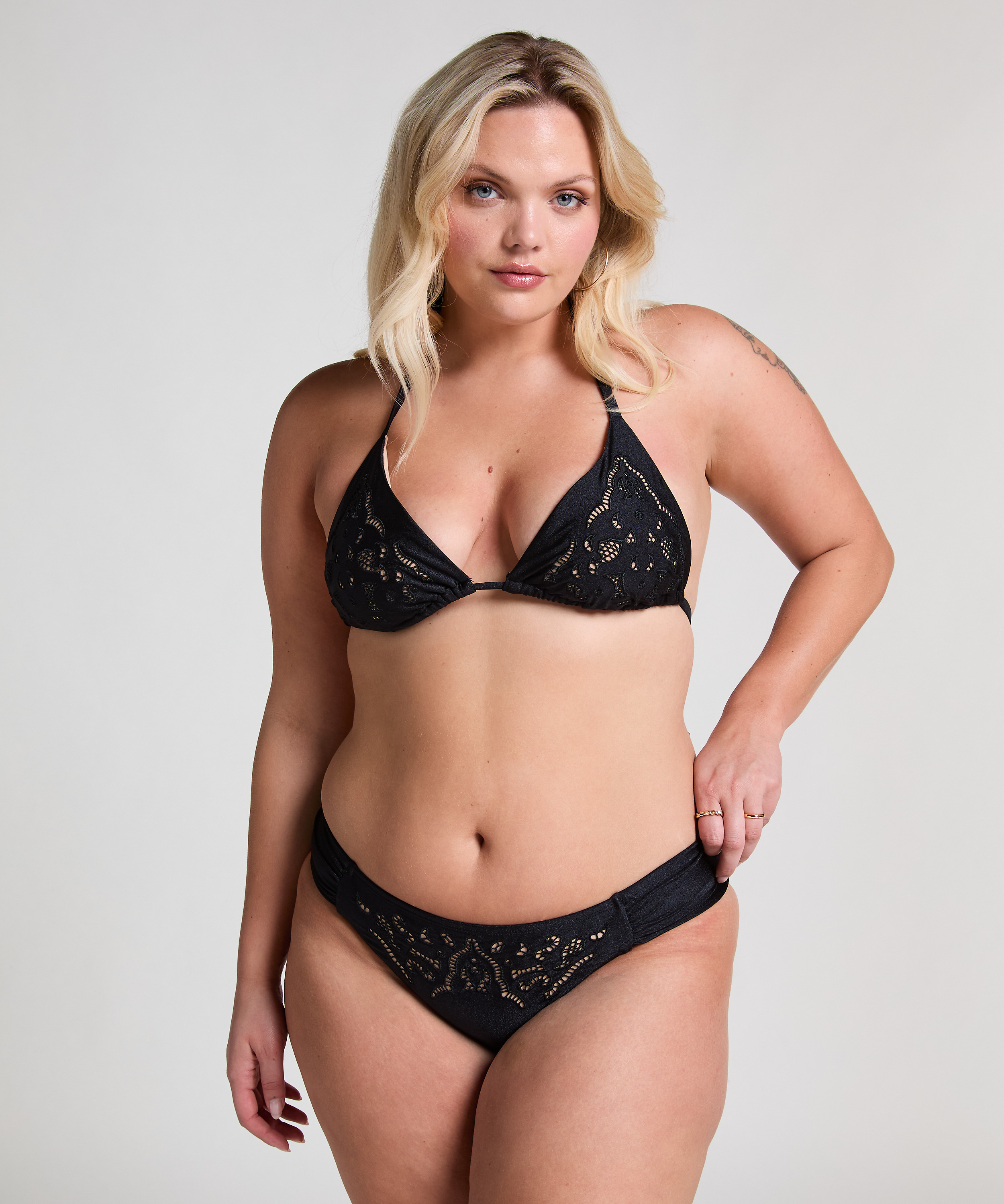 Bas de bikini Boho Rio, Noir, main