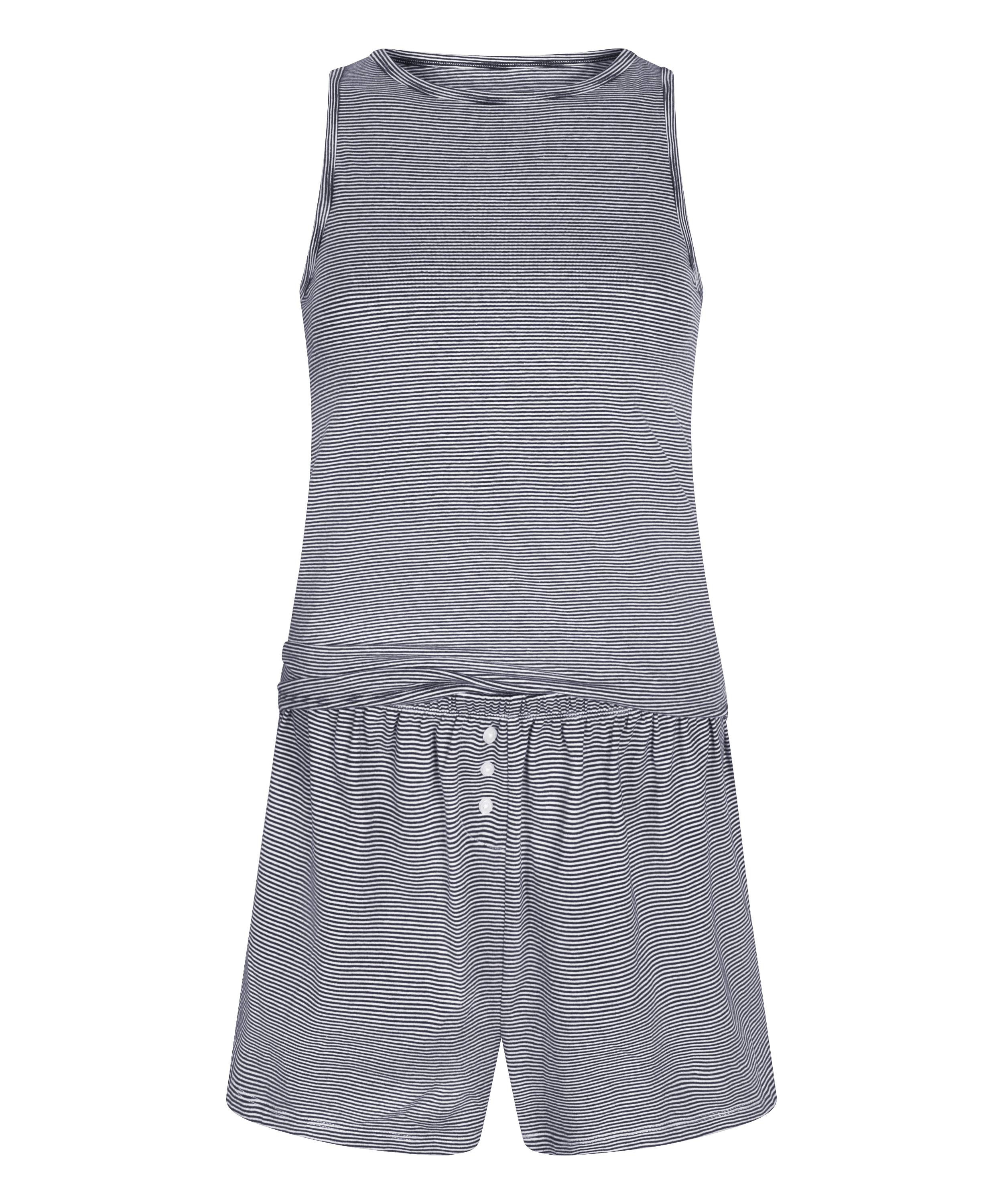 Pyjamaset Singlet Jersey, Blauw, main