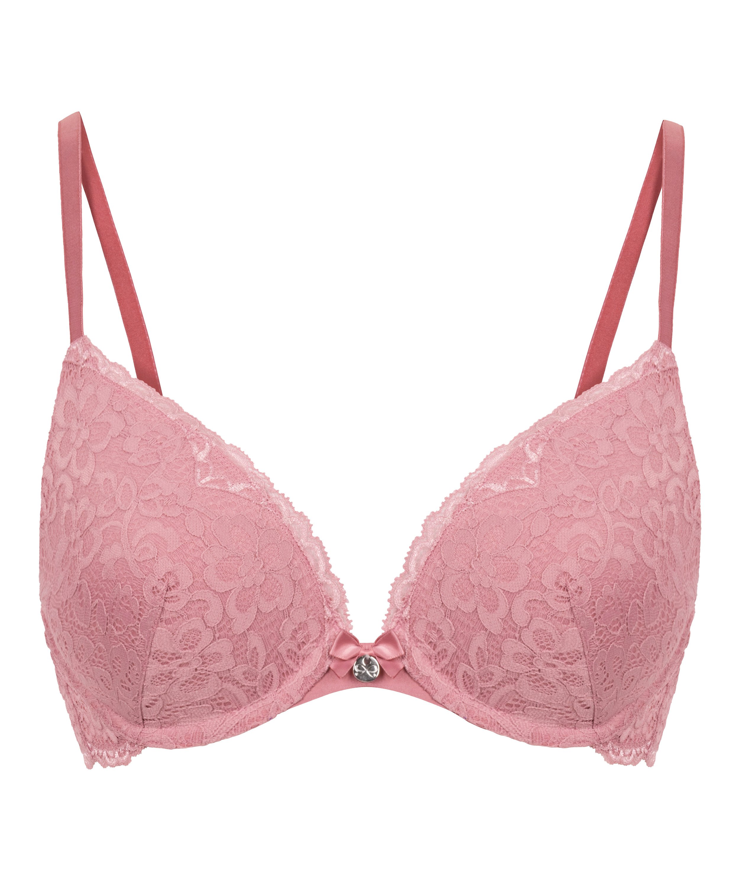 Soutien-gorge à armatures préformé push-up Marine, Rose, main
