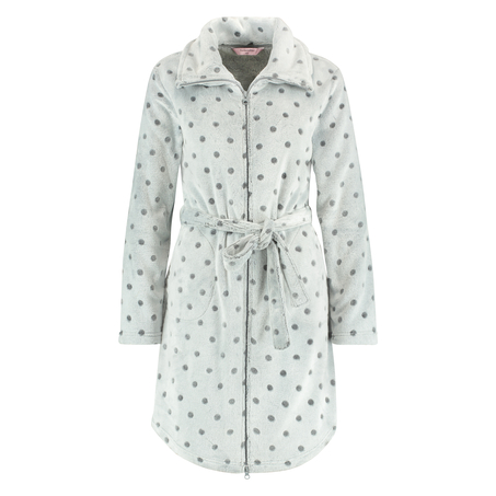 Badjas Fleece Zipper, Grijs