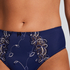 Hoge slip Diva, Blauw