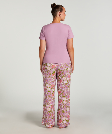 Pantalon de pyjama Jersey, Pourpre