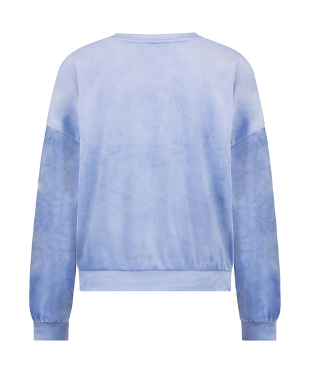 Velours Top, Blauw