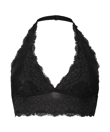 Brassière Halter Rosalyn préformée, Noir