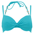 Haut de bikini pr&eacute;form&eacute; Necklace Wave, Bleu