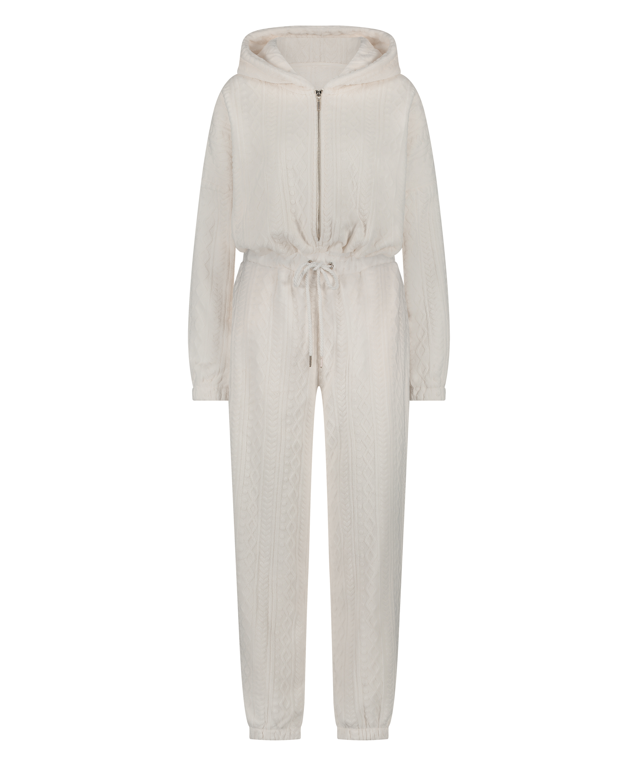 Onesie Fleece, Wit, main