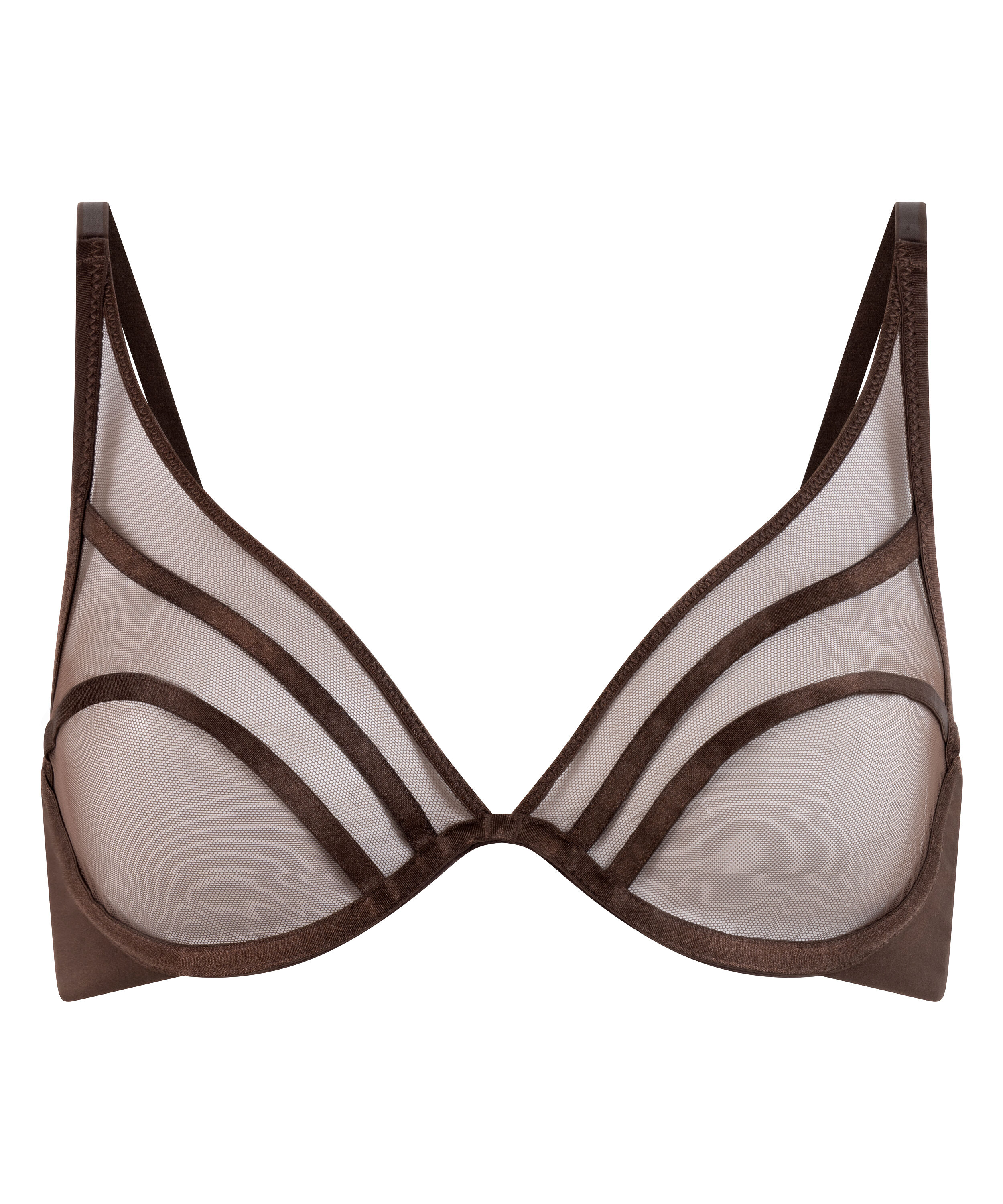 Soutien-gorge &agrave; armatures non-pr&eacute;form&eacute; Rianne, Brun