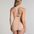 Slip Rio taille haute sans coutures mettant en valeur la silhouette, Beige