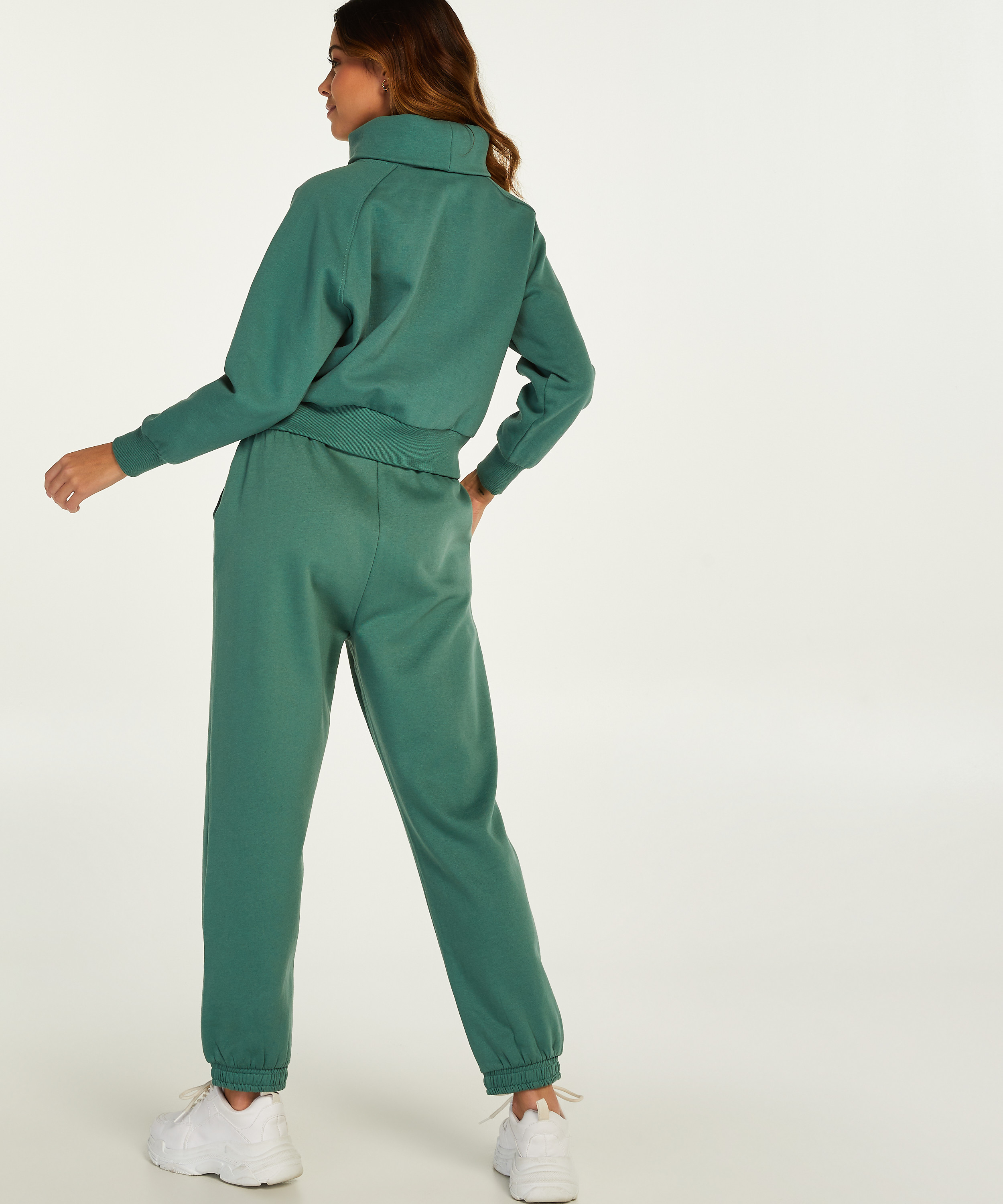 Sweater Funnel Neck, Groen, main