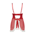 Beugel slipdress Sexy Santa, Rood