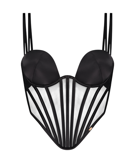 Bustier Paige, Zwart