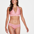 Halter bralette Lace, Roze