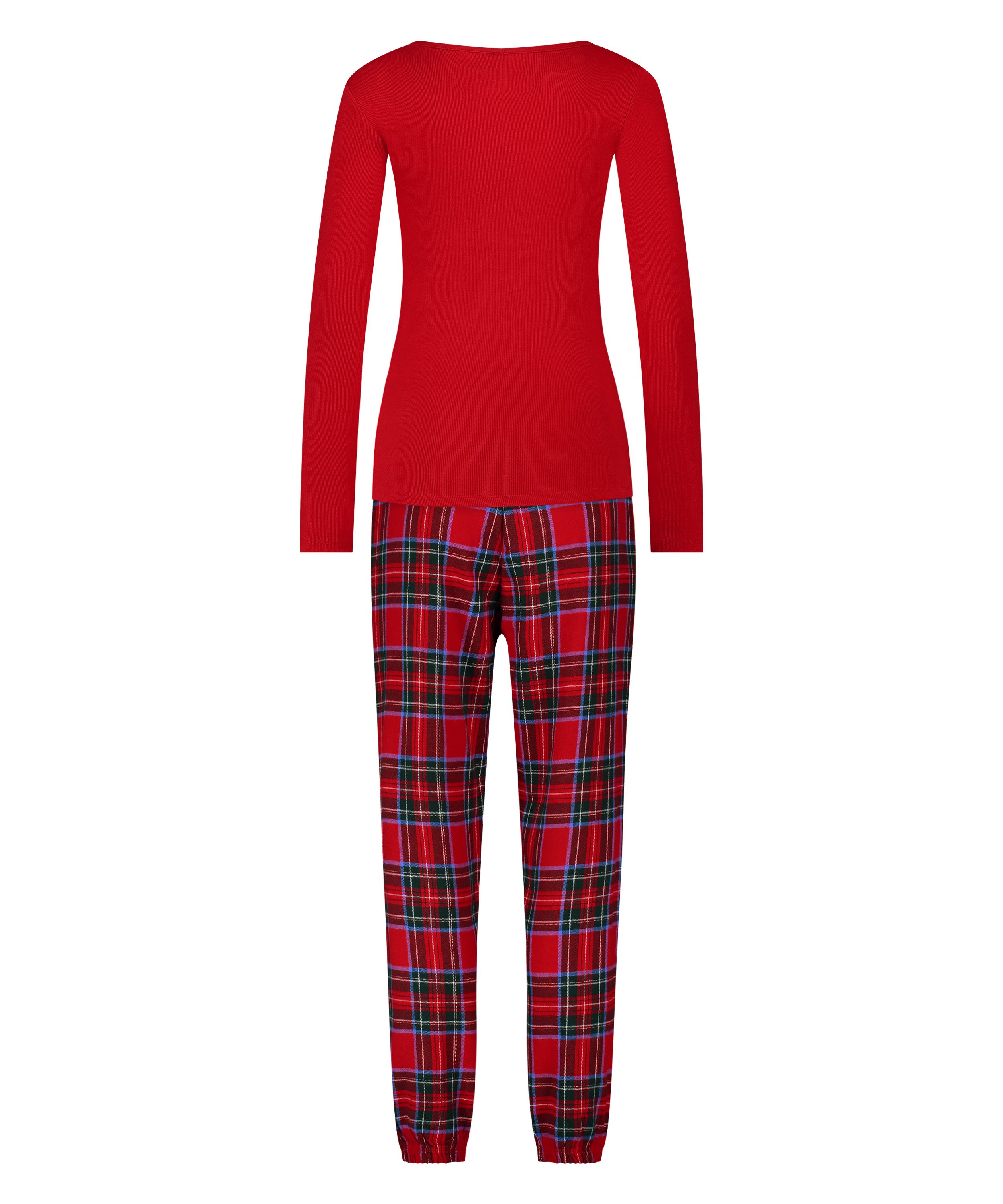 Ensemble pyjama Flannel, Rouge, main