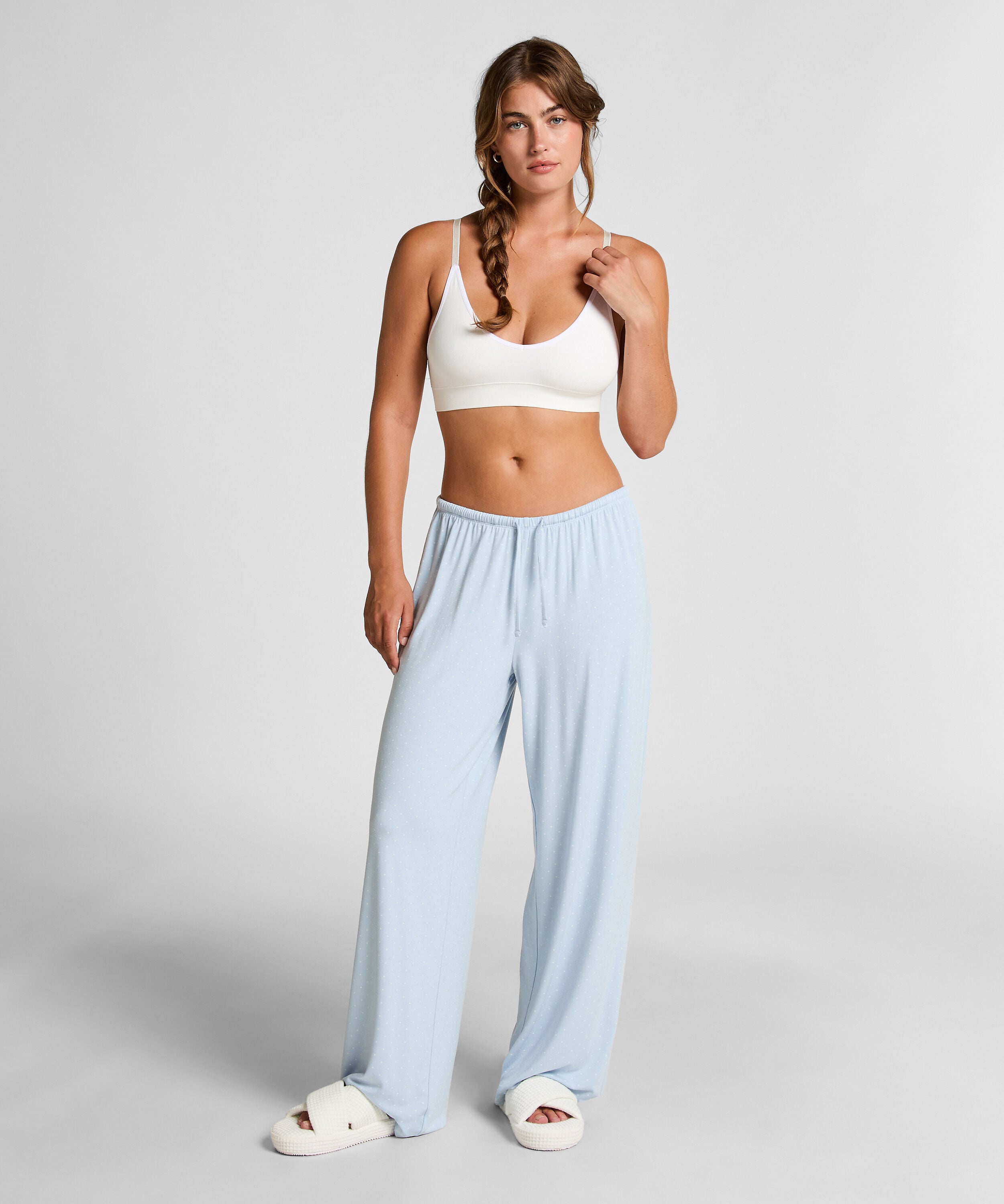 Pantalon de Pyjama Rayé, Bleu