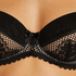 Soutien-gorge à armatures non-préformé Malika, Noir