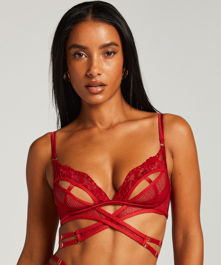 Bralette Pleasure, Rood