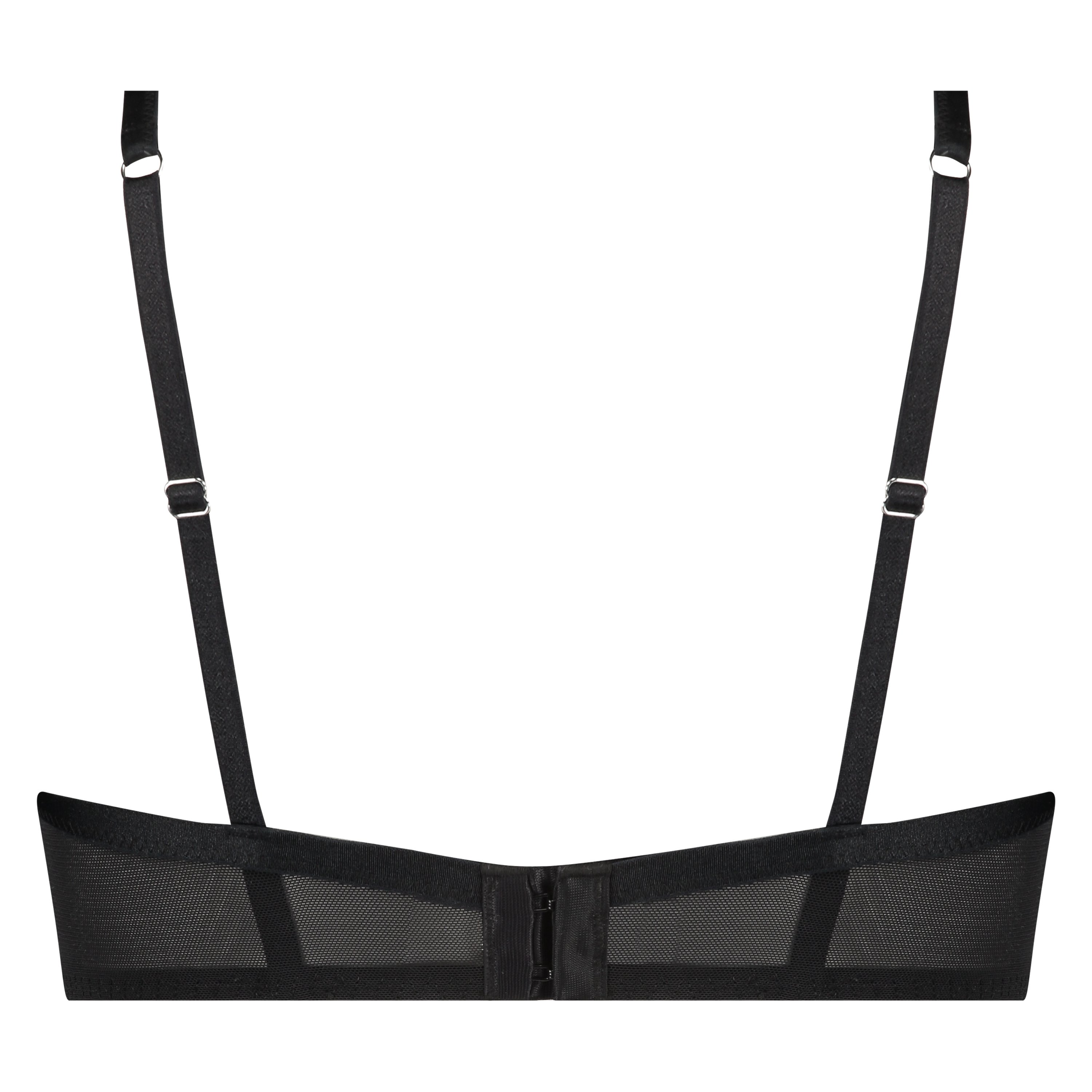 Halve voorgevormde cup beugel bh Cardi, Zwart, main