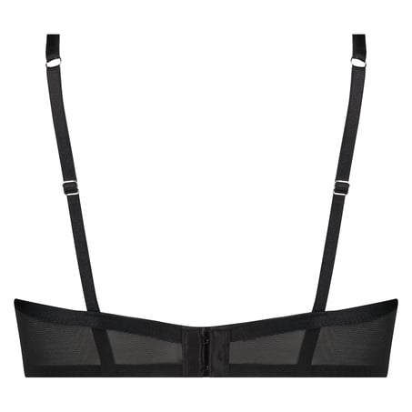 Halve voorgevormde cup beugel bh Cardi, Zwart