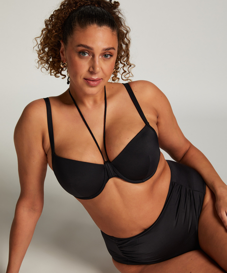 Slip de Bikini Luxe, Noir