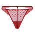 Hoog uitgesneden string Cordelie, Rood