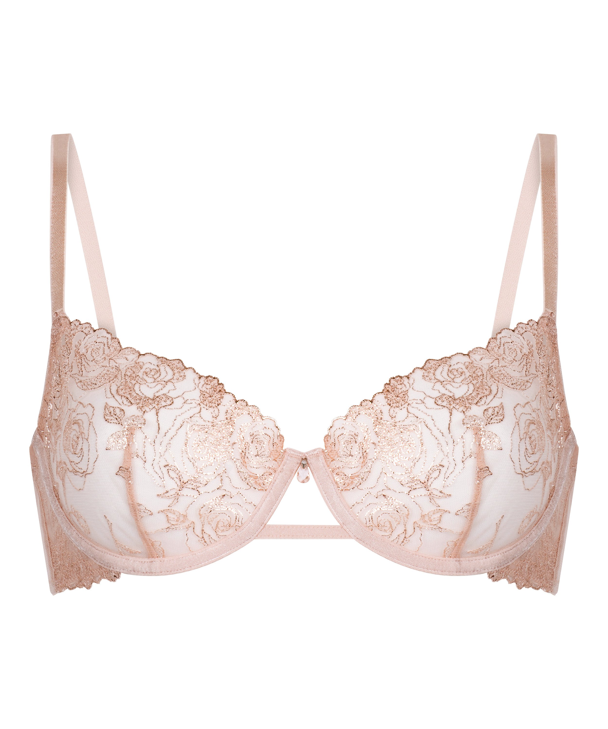 Soutien-gorge &agrave; armatures non-rembourr&eacute; Hollie , Rose, main