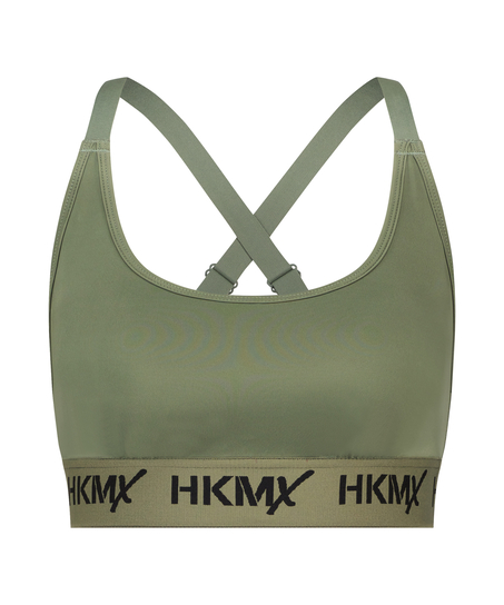 HKMX Soutien-gorge de sport The Crop Logo Level 1, Vert